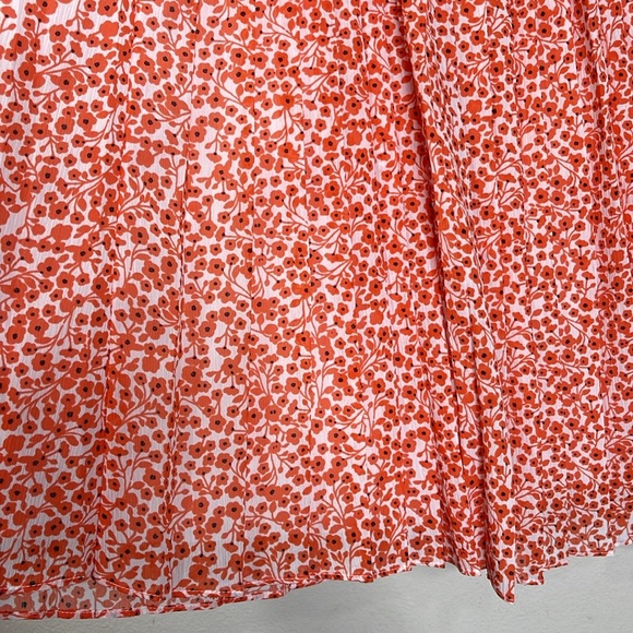 J. Crew Floral Print Lightweight Pleated Midi Skirt - Picture 3 of 7